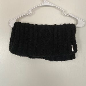 Black infinity scarf by Michael Kors.